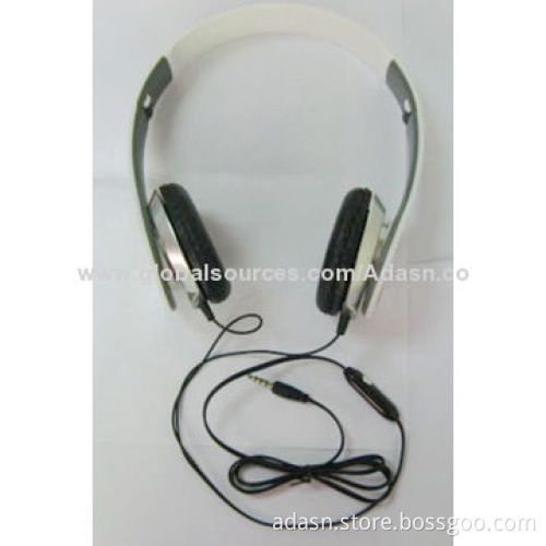 Fashionable design wired headset, adjustable for PC, mobile, MP3 and MP4 players